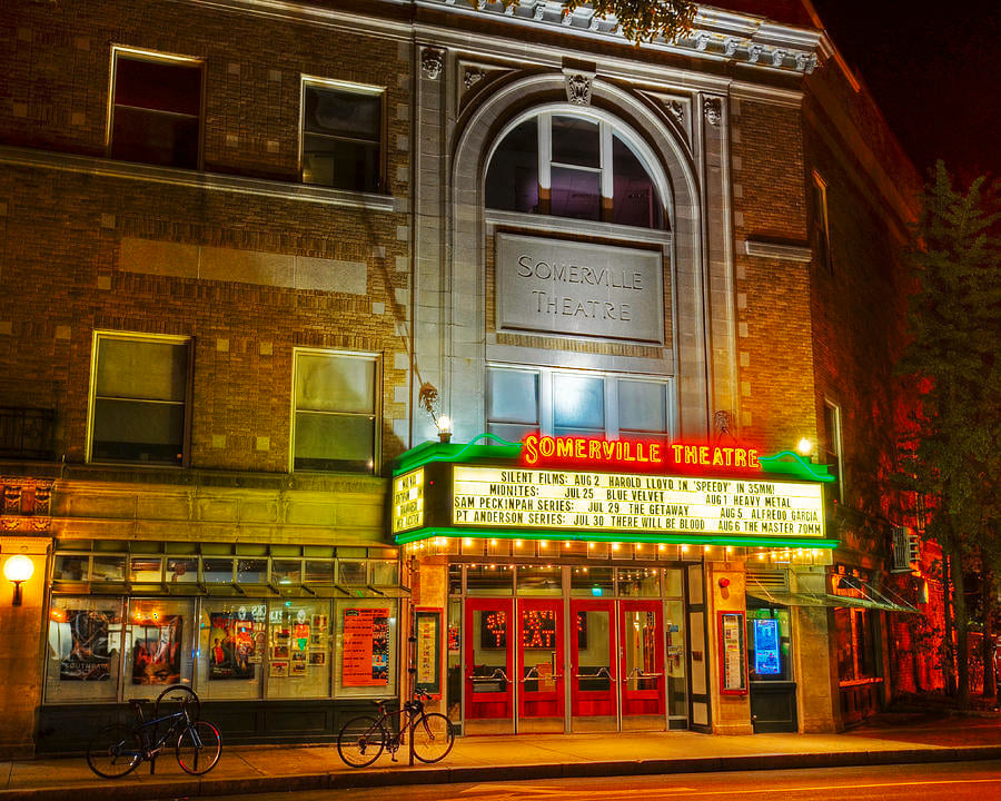 Historic Somerville Theatre in Davis Square, Somerville, Massachusetts